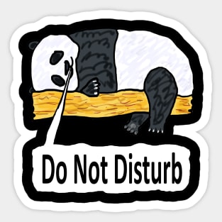 Do Not Disturb Panda Sticker